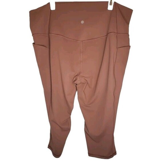 ATHLETA (Color Rose) Salutation Stash Pocket II Capri (Size 3X) Workout Leggings - Picture 2 of 9